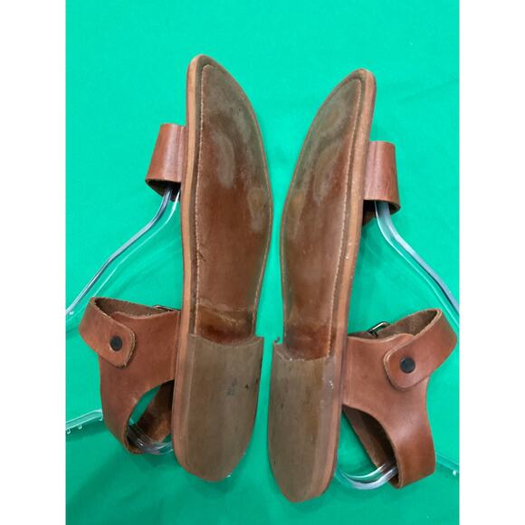 Men’s Biblical Camel Leather Sandals Size 4 (US 11) main image 7